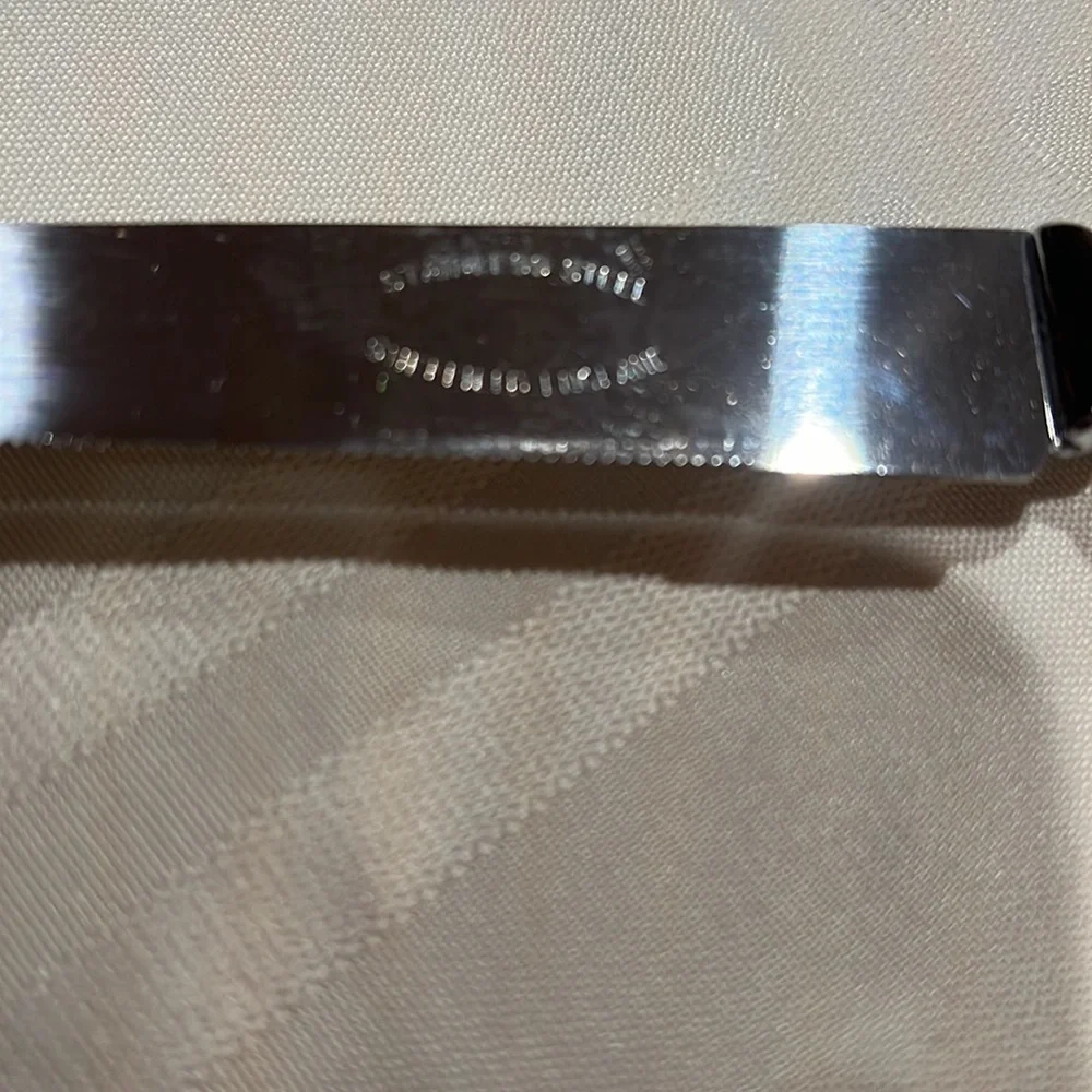 Set of 12 Sheffield England Curved Tip Knife Knives White Ceramic Handle